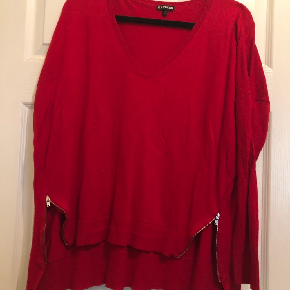 High/low sweater